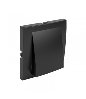 Tapa Salida Cable Negro Mate Logus 90