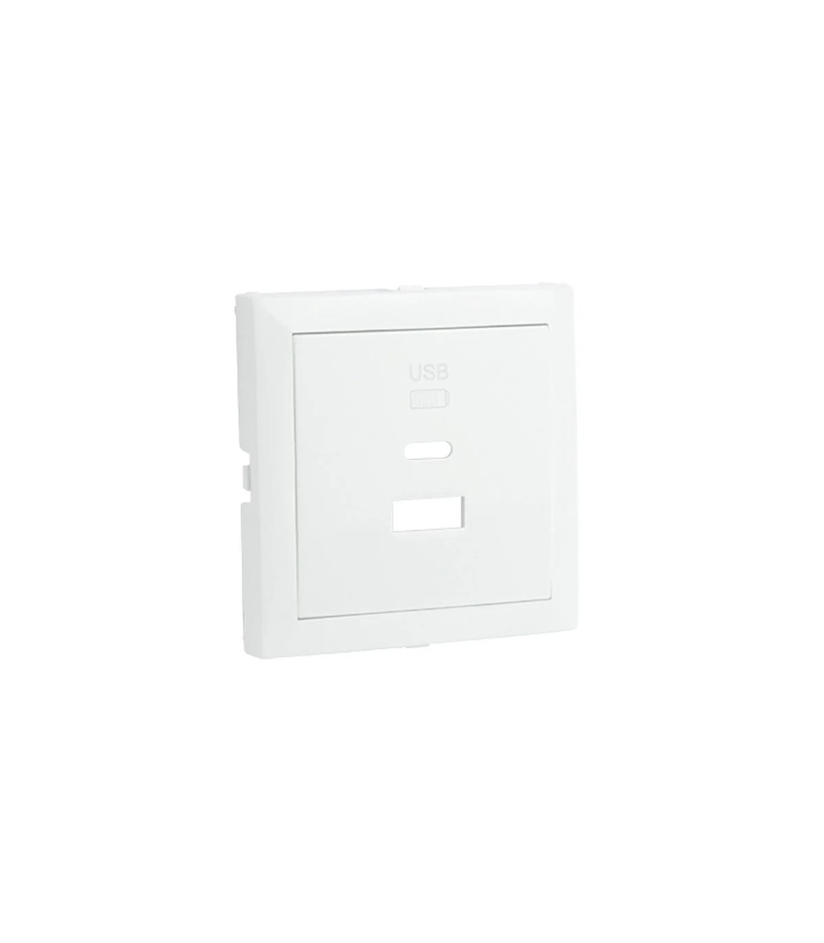 Centro de carga doble USB Tipo A y Tipo C Blanco Logus 90