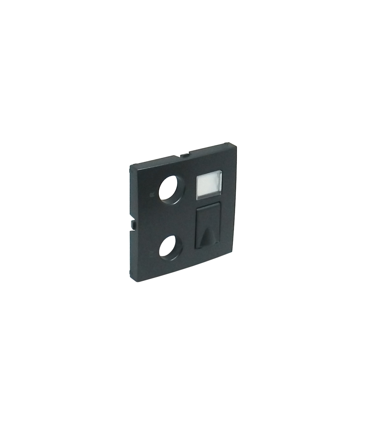 Tapa Tomas Múltiples R-TV-RJ45 / R-TV-RJ45 Gris Logus 90