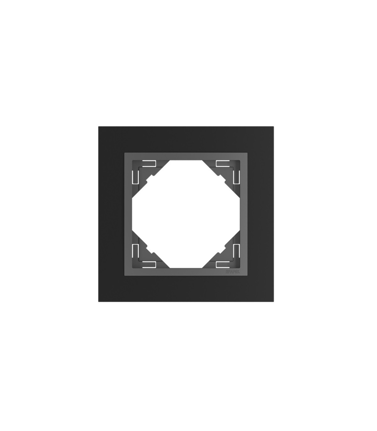 Marco Simple Negro Mate / Gris Animato