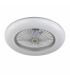 Ventilador de Techo LED Raki Plata 80W 6.400Lm 3000K/4500K/6000K + Mando