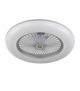 Ventilador de Techo LED Raki Plata 80W 6.400Lm 3000K/4500K/6000K + Mando