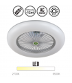 Ventilador de Techo LED Raki Plata 80W 6.400Lm 3000K/4500K/6000K + Mando