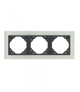 Marco Triple Cristal / Gris Crystal