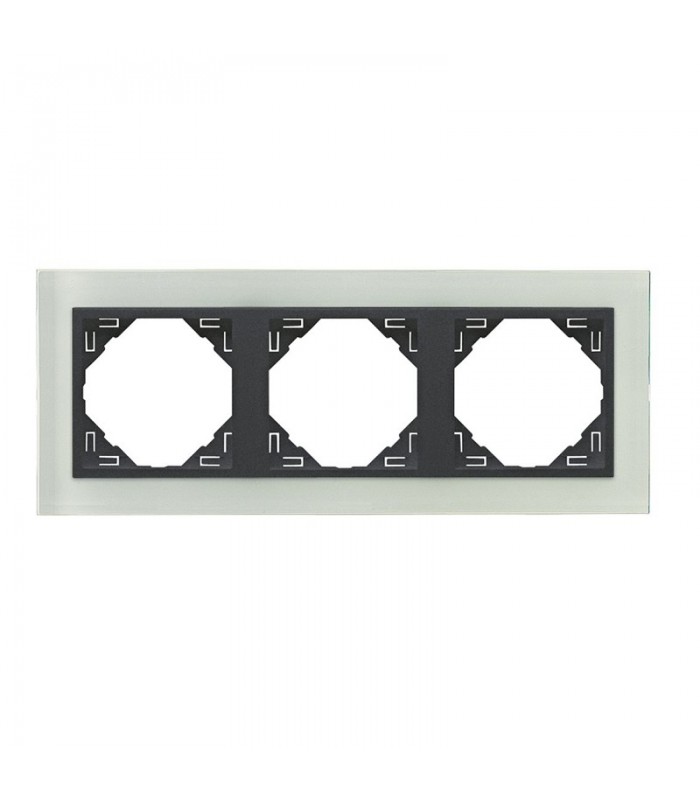 Marco Triple Cristal / Gris Crystal