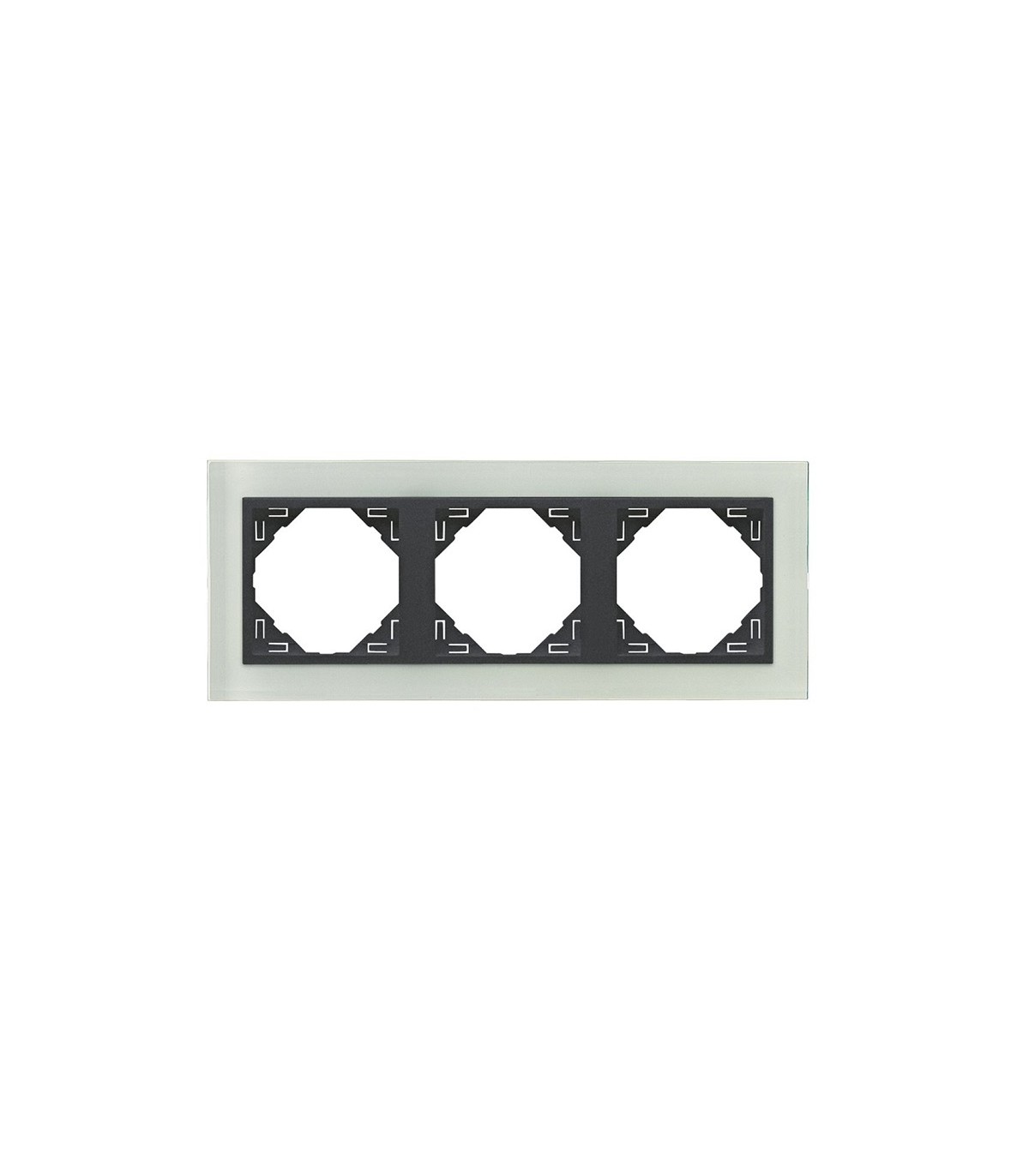 Marco Triple Cristal / Gris Crystal