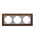 Marco Triple Nogal / Aluminio Arbore