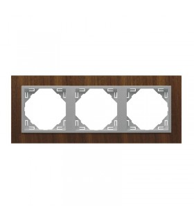 Marco Triple Nogal / Aluminio Arbore