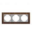 Marco Triple Nogal / Aluminio Arbore
