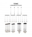 Colgante TONIC 1xGX53 Cromo Regulable Altura