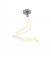 Lámpara de Techo LINE DOBLE 50W 3750Lm Cromo/Blanco