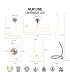 Lámpara de Techo LINE DOBLE 50W 3750Lm Cromo/Blanco