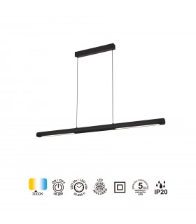 Lámpara Colgante LINEAL 24W 2970Lm Negro