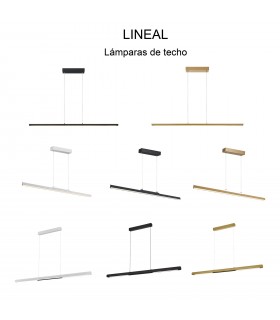 Lámpara Colgante LINEAL 24W 2970Lm Negro
