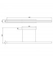 Lámpara Colgante LINEAL 24W 2970Lm Negro