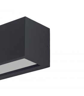 Aplique de Pared UTAH NEW Gris Oscuro 1xE27 IP65