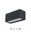 Aplique de Pared UTAH NEW Gris Oscuro 1xE27 IP65