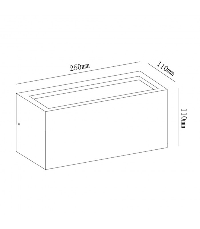 Aplique de Pared UTAH NEW Gris Oscuro 1xE27 IP65