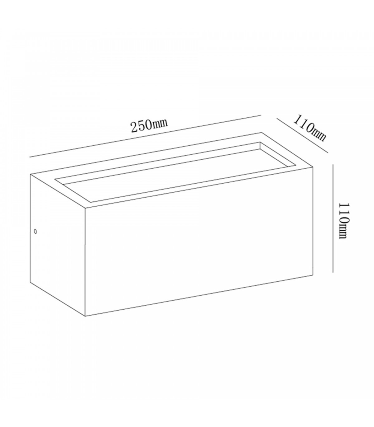 Aplique de Pared UTAH NEW Gris Oscuro 1xE27 IP65