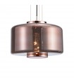 Colgante JARRAS Grande 1xE27 Cristal/Cobre Regulable Altura