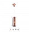 Colgante JARRAS Pequeño 1xE27 Cristal/Cobre Regulable Altura