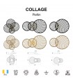 Plafón COLLAGE ORO 40W 2000LM IP20