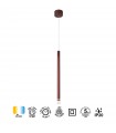 Colgante MOANA Oro Rosa 1L 7W 400Lm IP20 Regulable Altura