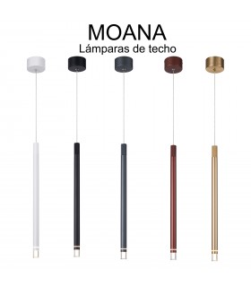 Colgante MOANA Blanco 1L 7W 400Lm IP20 Regulable Altura