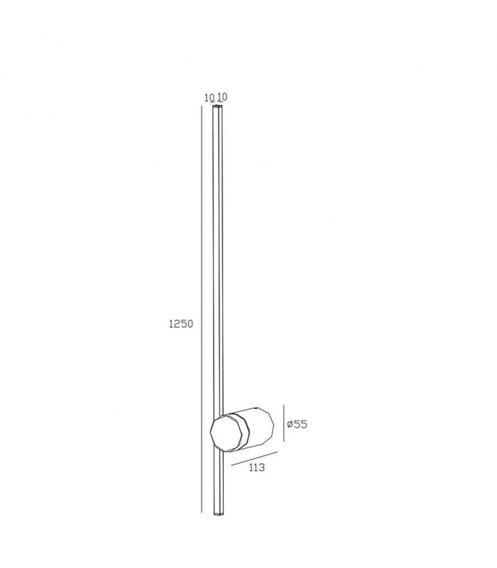 Aplique Pared TOBAGO ORO 12W 1010Lm IP20