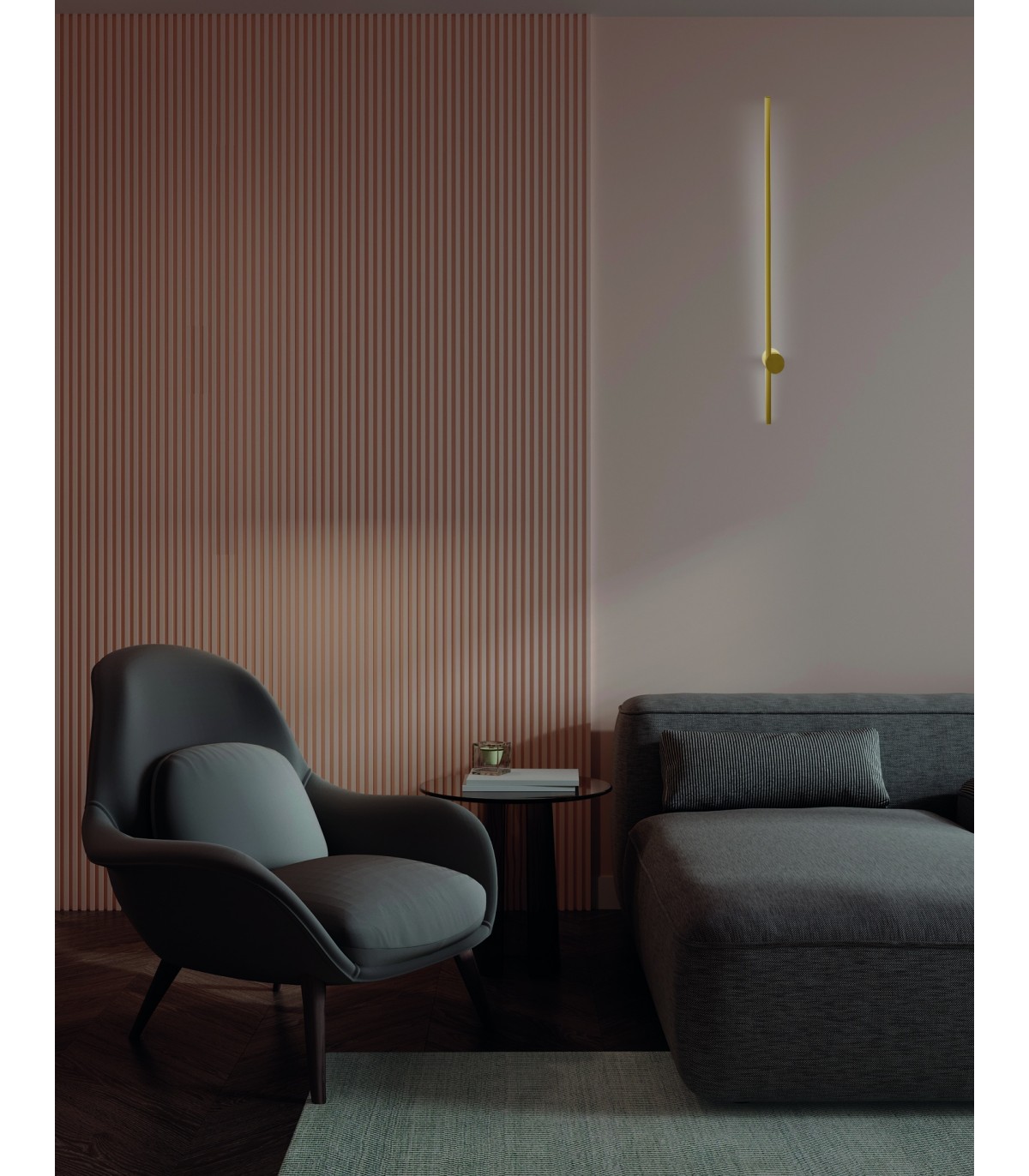 Aplique Pared TOBAGO ORO 9W 760Lm IP20