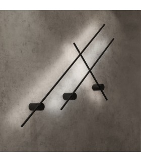 Aplique Pared TOBAGO BLACK 9W 760Lm IP20