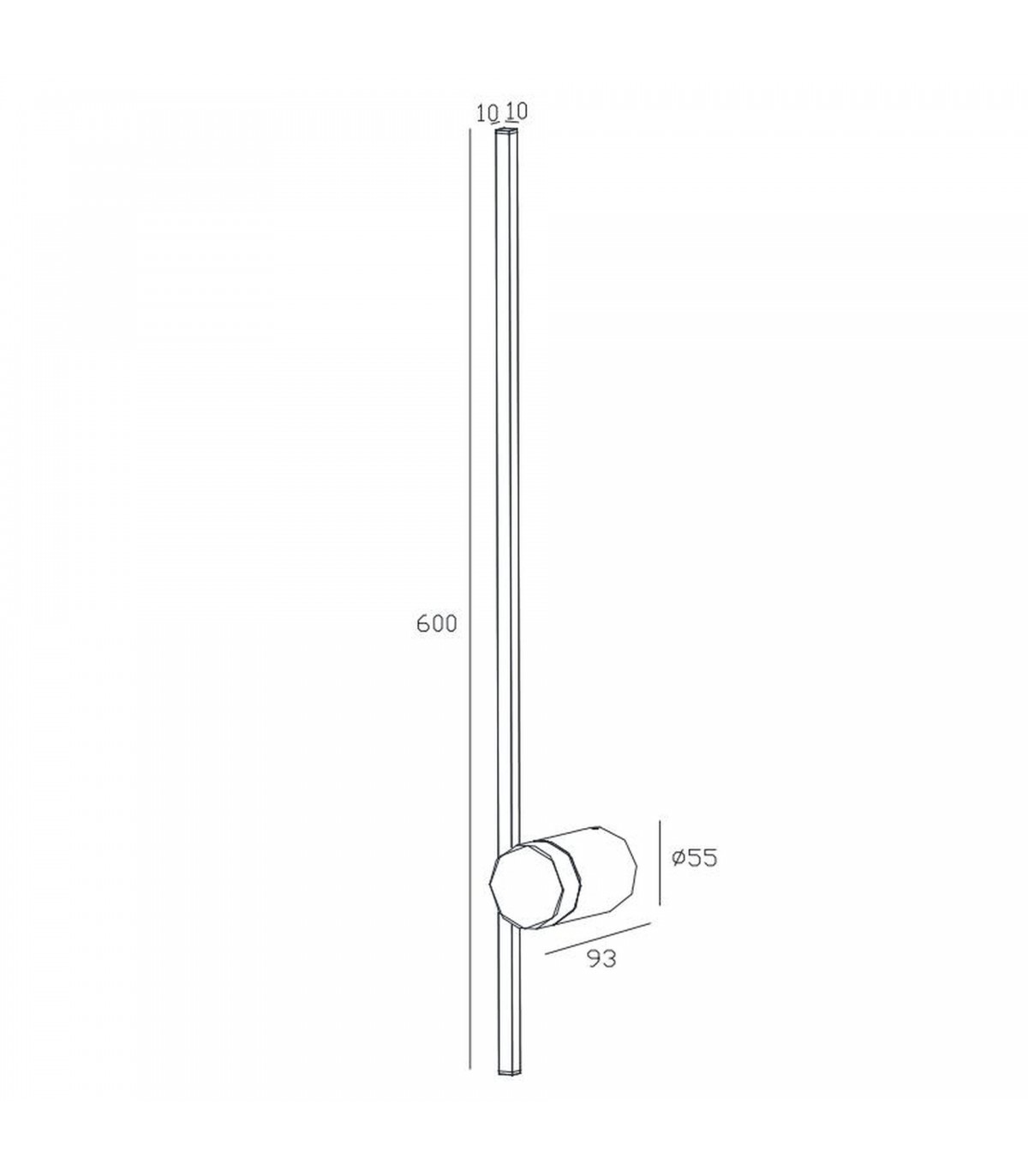 Aplique Pared TOBAGO WHITE 7W 590Lm IP20