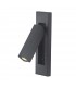 Aplique Lector Empotrable GOKOVA Cuadrado Negro 3W 210Lm