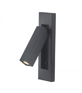 Aplique Lector Empotrable GOKOVA Cuadrado Negro 3W 210Lm