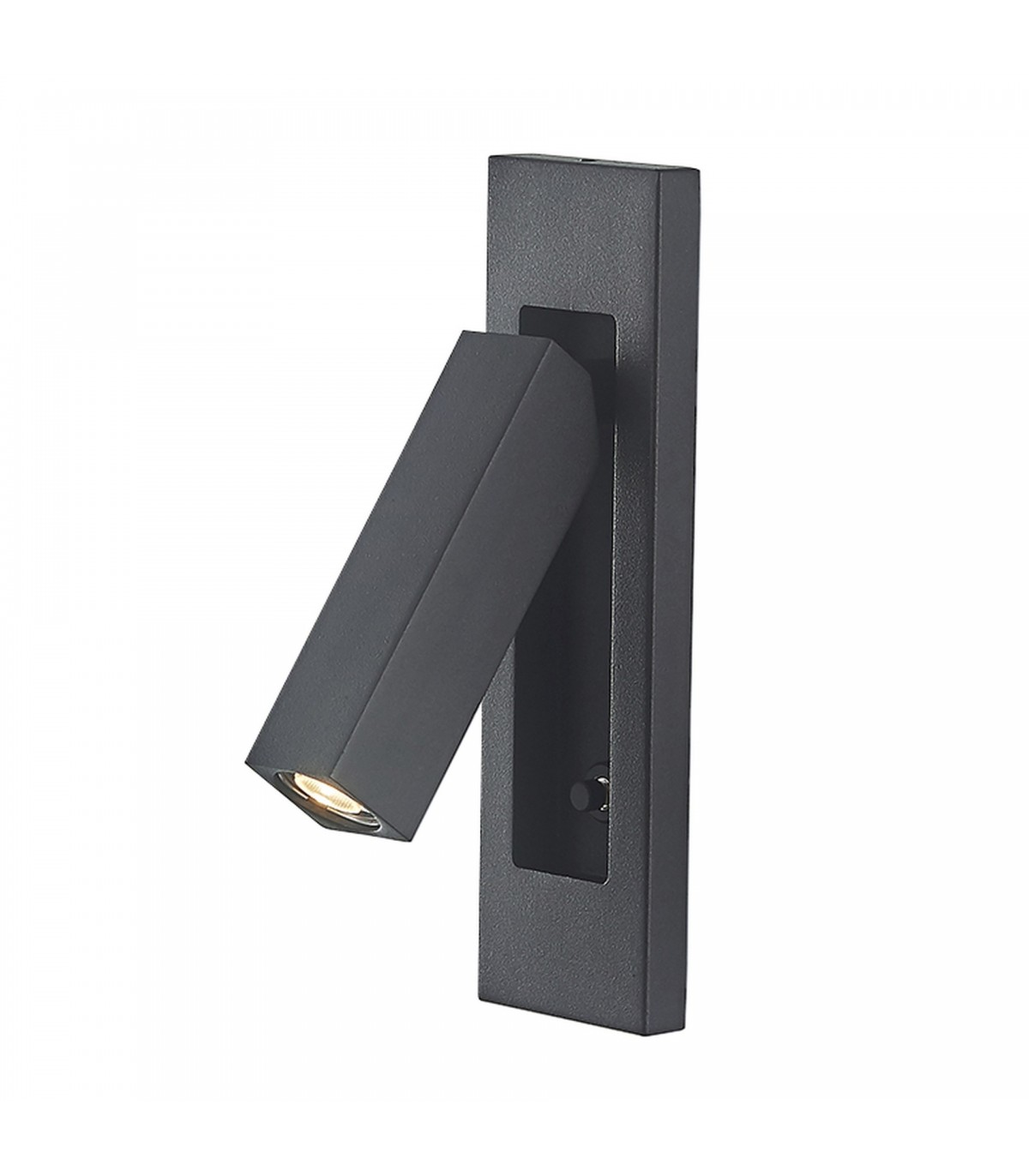 Aplique Lector Empotrable GOKOVA Cuadrado Negro 3W 210Lm