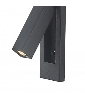 Aplique Lector Empotrable GOKOVA Cuadrado Negro 3W 210Lm
