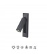 Aplique Lector Empotrable GOKOVA Cuadrado Negro 3W 210Lm