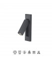 Aplique Lector Empotrable GOKOVA Cuadrado Negro 3W 210Lm