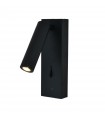 Aplique Lector TARIFA III Negro 3W 210Lm con cargador tipo C