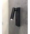 Aplique Lector TARIFA III Negro 3W 210Lm con cargador tipo C