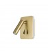Aplique Lector CAYMAN Cuadrado Oro 3+6W 620Lm