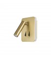 Aplique Lector CAYMAN Cuadrado Oro 3+6W 620Lm