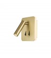 Aplique Lector CAYMAN Cuadrado Oro 3+6W 620Lm