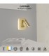Aplique Lector CAYMAN Cuadrado Oro 3+6W 620Lm