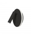 Aplique Lector CAYMAN Redondo Negro 3+6W 620Lm