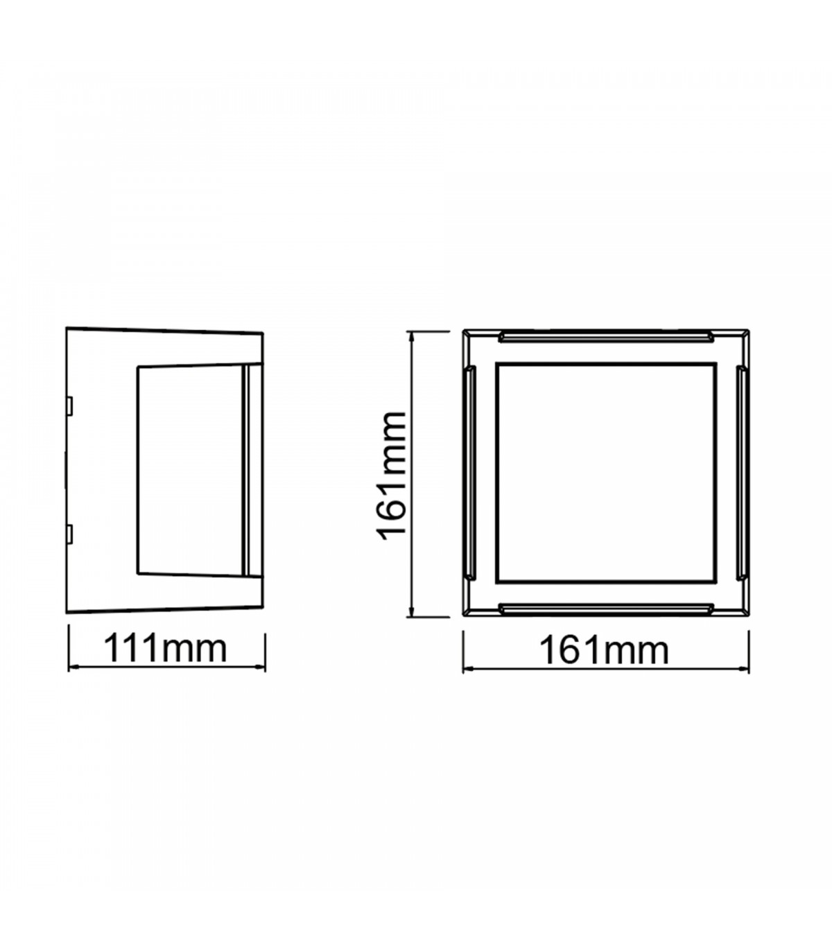 Aplique de Pared CREEK CB Corten 15W 1200Lm IP65 CCT