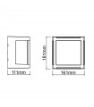 Aplique de Pared CREEK CB Blanco 15W 1200Lm IP65 CCT