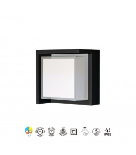 Aplique de Pared CREEK CB Negro 15W 1200Lm IP65 CCT