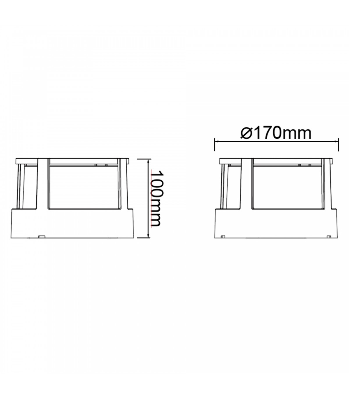 Aplique de Pared o Techo CREEK RD Corten 15W 1200Lm IP65 CCT