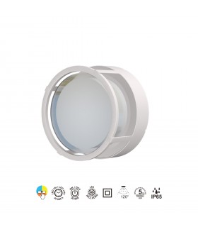 Aplique de Pared o Techo CREEK RD Blanco 15W 1200Lm IP65 CCT